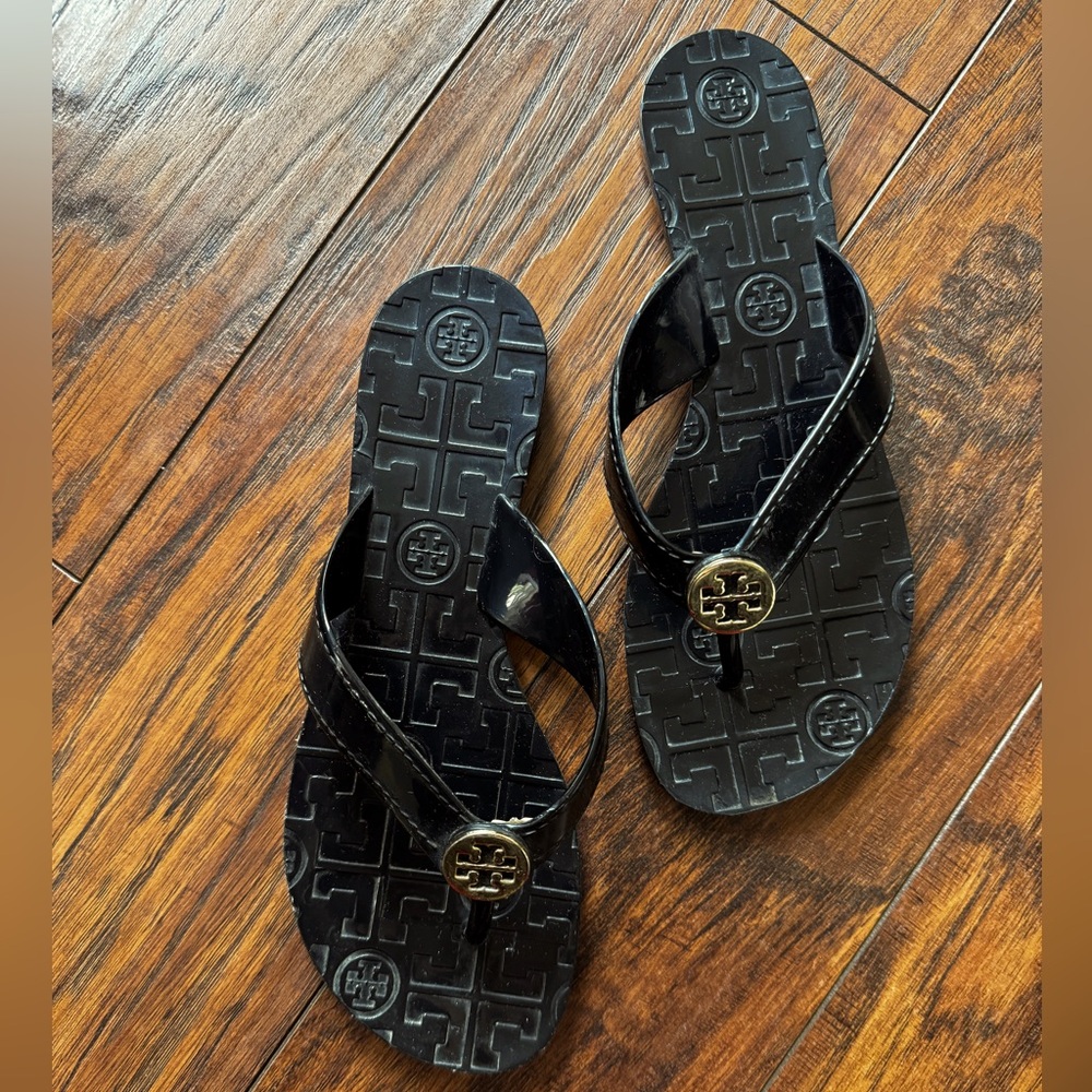 Tory Burch Black Flip Flops